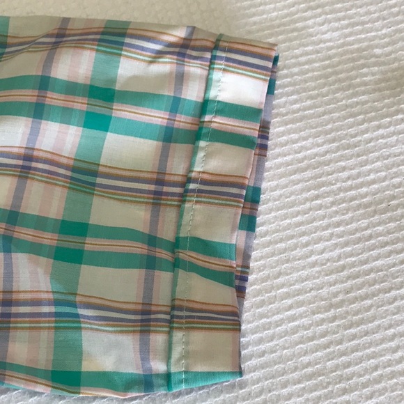 Vintage short sleeve Saddle King Western pearl button large. 16 1/2 regular - Picture 5 of 9